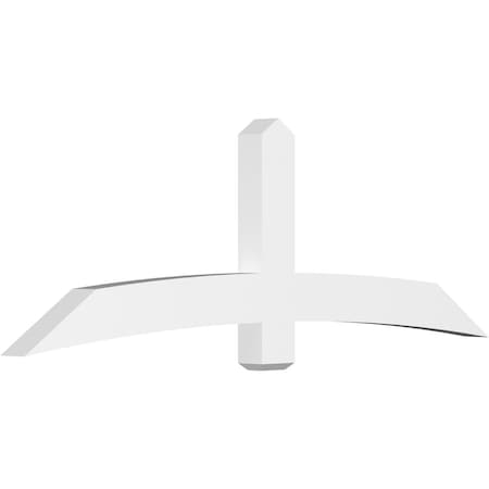 Ekena Millwork Bellingham Architectural Grade PVC Gable Bracket, 84"W x 28"H x 4"D x 6"F, 8/12 Pitch GBP084X28X0406BEL00